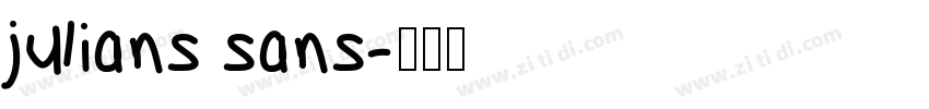 julians sans字体转换